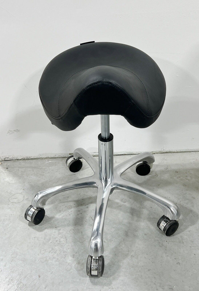 DR.LOMILOMI Hydraulic Swivel Rolling Saddle Clinic Spa Massage Stool Chair 506