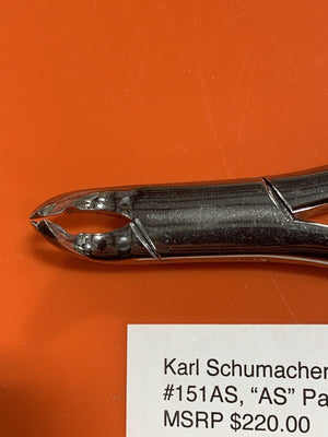 Karl Schumacher Forceps. EXF0151AS  Lower Universal Forceps AS Pattern Pedo - HUBdental.com
