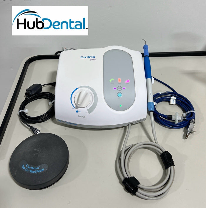Dentsply Cavitron Plus Gen-136 Ultrasonic Dental Scaler, Tap-On Foot Pedal NICE!