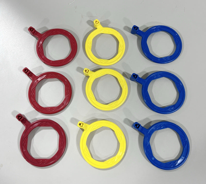 Dentsply Rinn XCP 3 RED, 3 Blue, 3 Yellow Rings LOT of 9– HUBdental.com