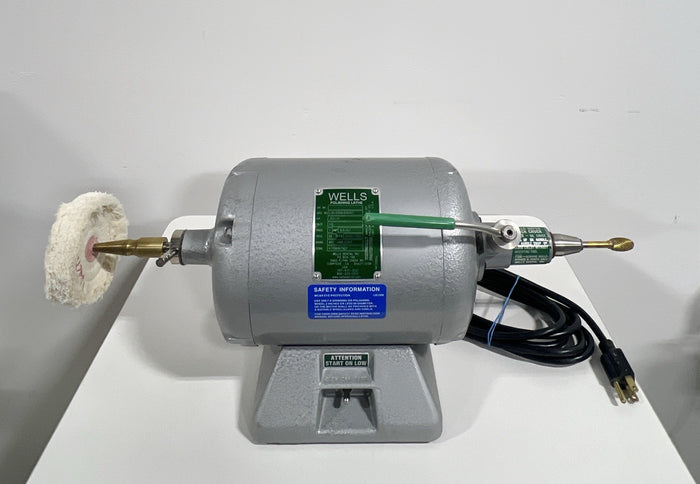 Wells Dental Polishing Lathe with Quick Chuck 1/3hp. Clean!! Lighty Used!!