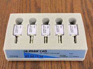 Cerec Ivoclar IPS Emax HT A2 / C14 - 5 Blocks