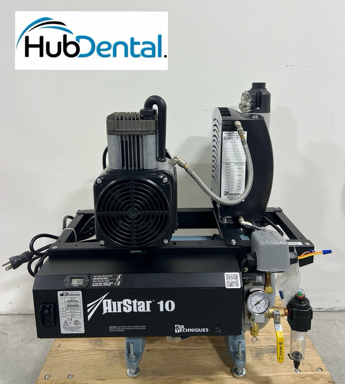 Air Techniques AirStar 10 Dental Air Compressor 115V Excellent! Only 52 Hours!!