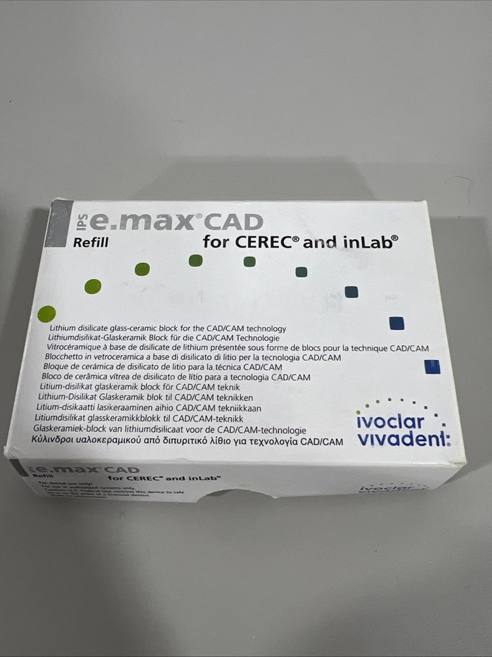 Ivoclar IPS e.max CAD C14 Blocks Impulse Starter Kit 5 Pack