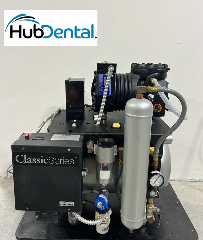 Midmark ClassicSeries CL22 Lubricated Dental Air Compressor 3 Users