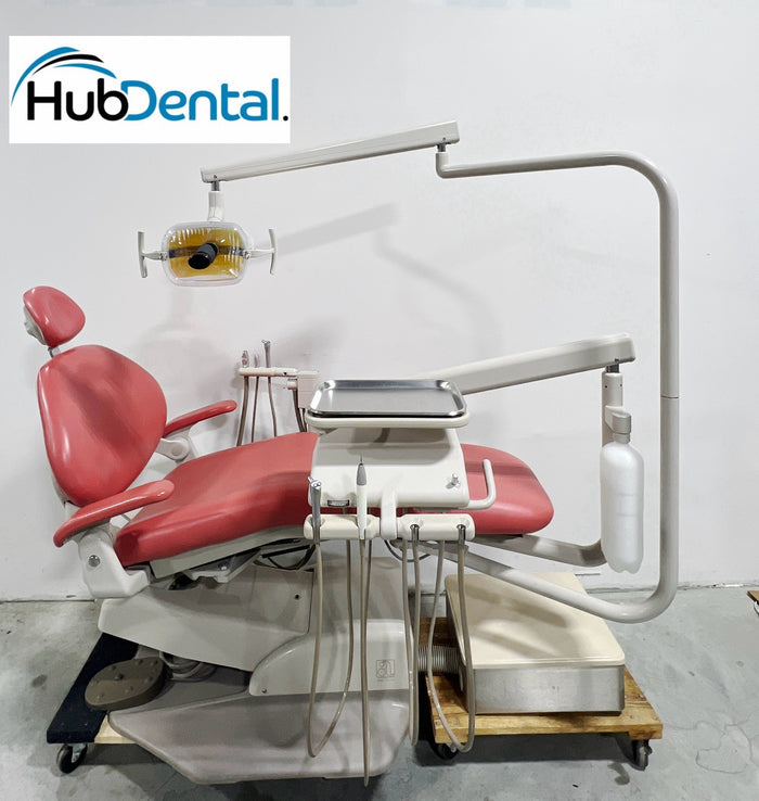 ADEC 1021 Dental Chair, Radius Delivery w/Piezo Scaler, Asst’s Pkg & Light-NICE!