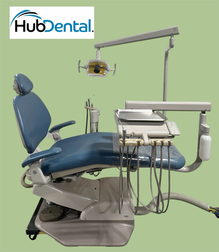 ADEC 1221 Dental Chair, Radius Delivery, Asst’s Pkg & Light. Clean!!!