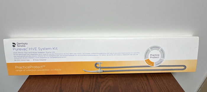 Purevac HVE System Kit - HVE Mirror Tips (3) & Hose Adapter - Dentsply Sirona