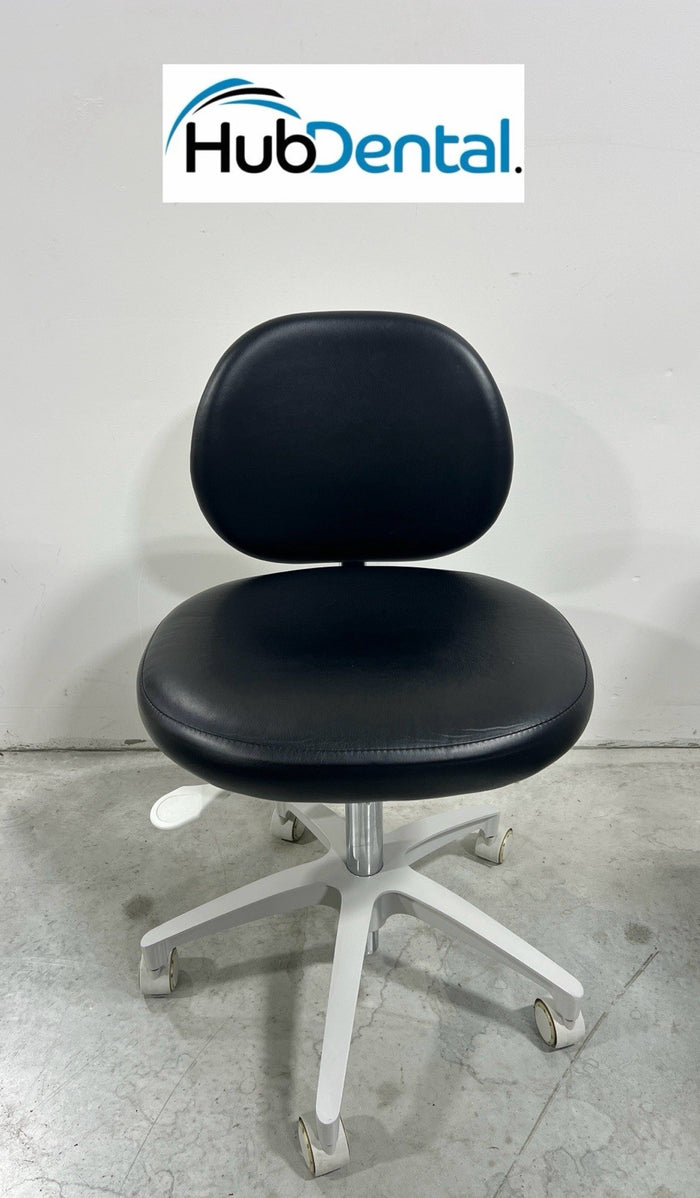 Adec A-Dec 1601 Doctors Stool Black Ultra leather. Excellent!!