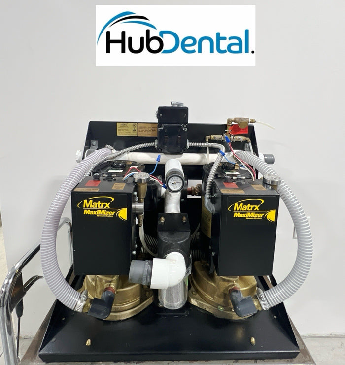 Matrx MaxiMizer Dental Vacuum System 2 X 2 HP Pumps ***Clean & Powerful!!!!
