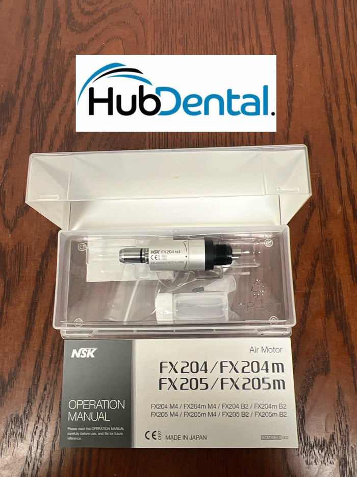 NSK Dental Air Motor Model FX204 M4 4-Hole s/n ABJ600065
