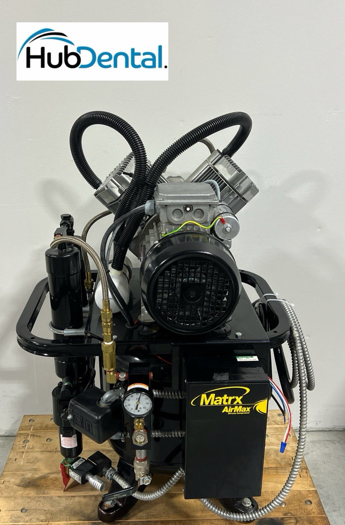 Matrx AirMax Dental Air Compressor Oil-less Model OL-3-115. 115 V Works Great!