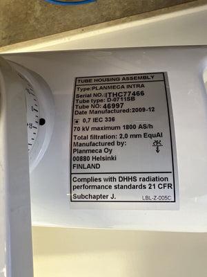 Planmeca Intra Dental Intraoral Bitewing X-ray Machine S/n  ITHC77466 - HUBdental.com