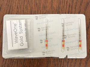 Dentsply Sirona Dental WaveOne Gold 25mm Primary Red Endodontic Files 3/pkg - HUBdental.com