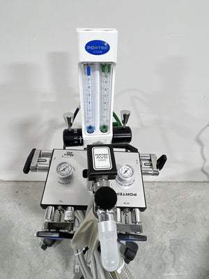 Porter MXR Nitrous Oxide Flowmeter Mfg Date 2018  with Porter 4 Tank Stand NICE! - HUBdental.com