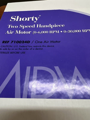 Dentsply Midwest Shorty Two Speed Dental Handpiece Air Motor  #710024D NEW in Bx