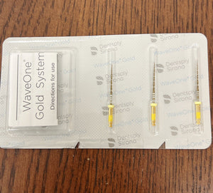 Dentsply Sirona Dental WaveOne Gold 25mm Small Yellow Endodontic Files 3/pkg - HUBdental.com