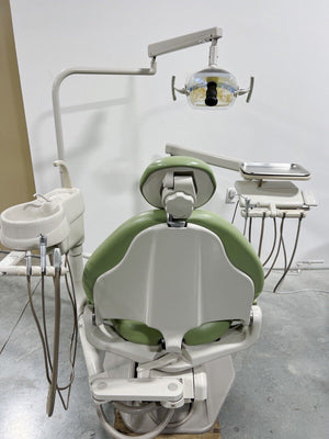 ADEC 1040 Dental Chair, Delivery Unit, Light, Cuspidor & Asst’s Pkg. Clean!