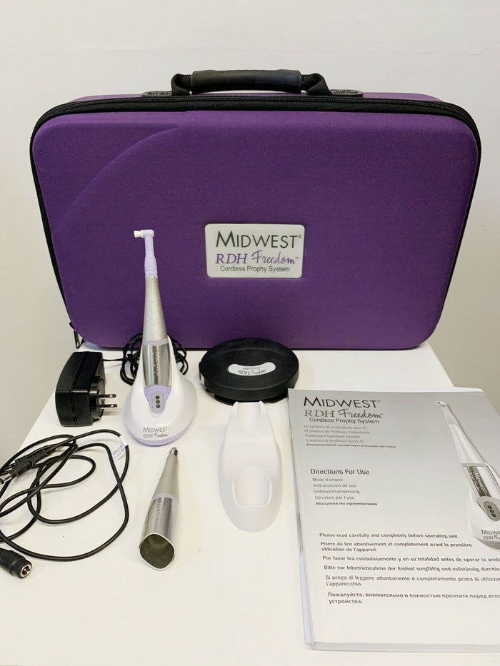 Midwest RDH Freedom Cordless Hygiene Prophy Handpiece Polishing System With Case