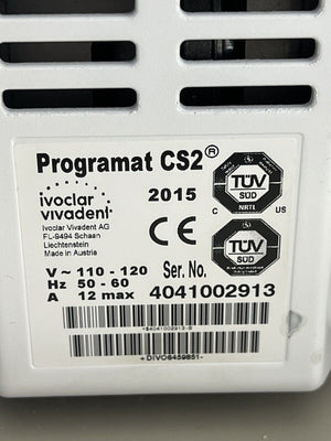 Ivoclar Vivadent Programat CS2 Oven Dental Furnace with Vacuum Pump - HUBdental.com