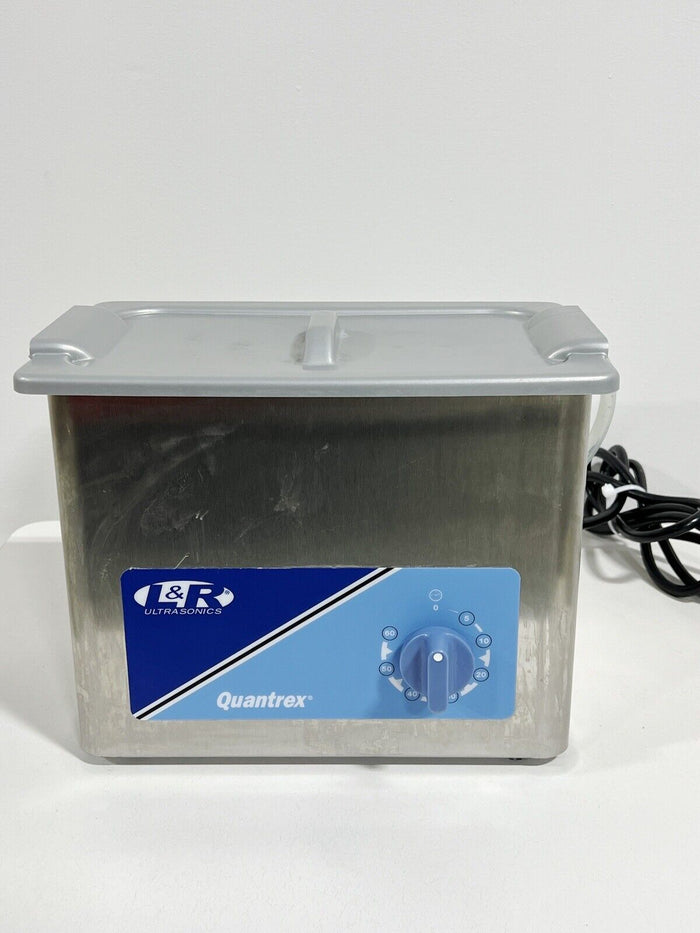 L&R Quantrex Model Q140 W/T Ultrasonic Cleaner with Stainless Steel Basket NICE!