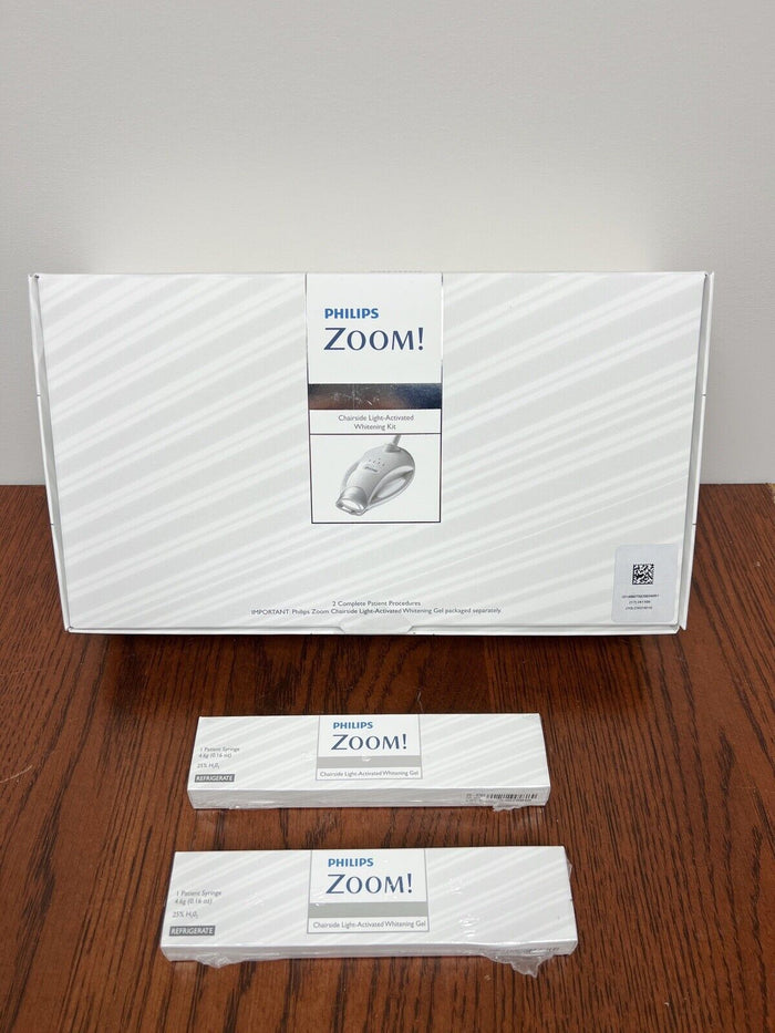 NEW, PHILIPS Zoom! Chairside Light Activated Whitening Kit 2 Patients Exp 11/24