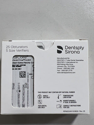 Dentsply Sirona GuttaCore WaveOne Gold Core Obturators-5 Packs-  Small - HUBdental.com